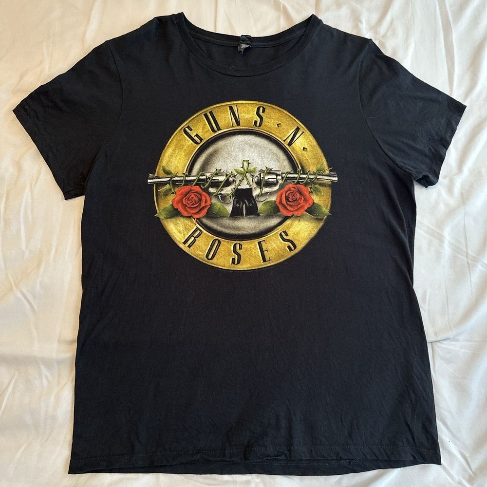 Guns & Roses Graphic T Shirt Size XL 80s Rock Band